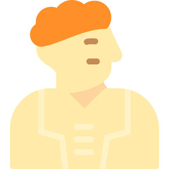 Ancient Statue Flat Icon