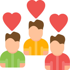 Obraz premium Engagement Flat Icon