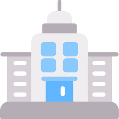 Obraz premium Headquarters building Flat Icon