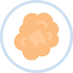 Scrambled Eggs Flat Icon
