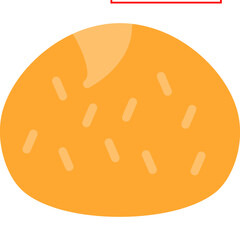Bread Rolls Flat Icon