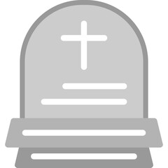 Fototapeta premium Graveyard Flat Icon