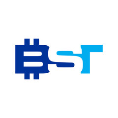 logo inisial bsr vector