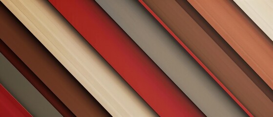 Obraz premium Line striped geometry tile tilted layer multi red brown illustration colorful elegance modern wallpaper.