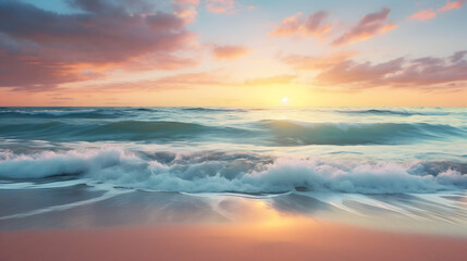 Fototapeta premium sunset over the sea