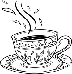 cup of coffee with steam