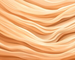 Abstract image of flowing, wavy, pale beige and peach colored lines creating a smooth, undulating texture