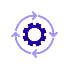 Icon a workflow, isolated against a clean background.