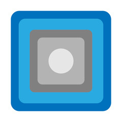 Radio Button Vector Flat Icon Design