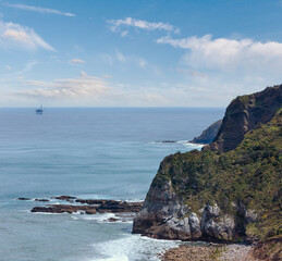 Biscay bay coast landscape, Spain.