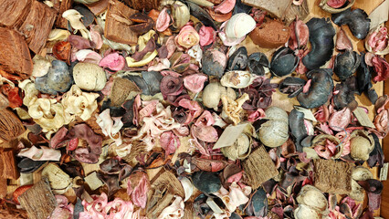 Background of Dried Flowers.
