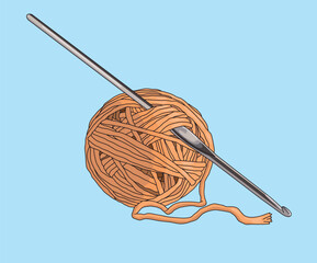 Crochet Yarn With Crochet Hook