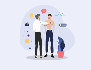 doctor and nurses illustration vector  design for doctor nurses day