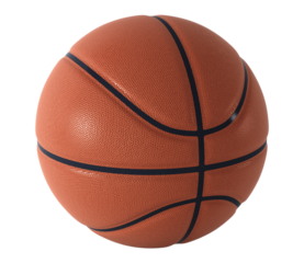 Basketball isolated. Standard orange basket ball. Perfect for sports advertising