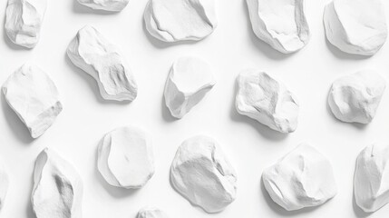 Naklejka premium Abstract White Stone Pattern on Bright Background