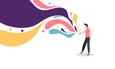 mental health illustration vector design for mental health day event