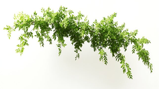 しだれたように垂れる軽やかな緑の枝
