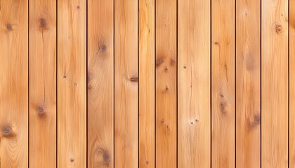 Fototapeta premium Light brown vertical wood planks, showing natural grain and knots