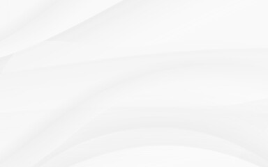 White abstract background soft curves light shadow gray bright clean
