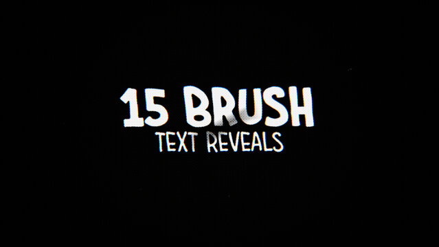 Brush Text Reveal Animators - Modular, Responsive, Single Clip Titles for Quick Drag & Drop
