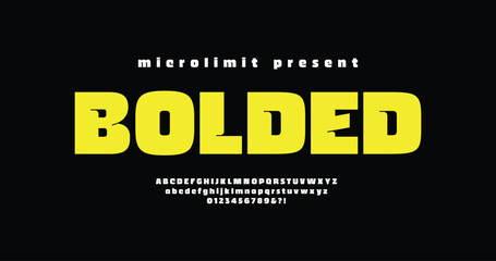 Bolded: A modern bold font with strong urban vibes. Perfect for tech branding, movie posters, digital designs, and logos. Ultra-weight alphabet collection crafted for maximum impact.