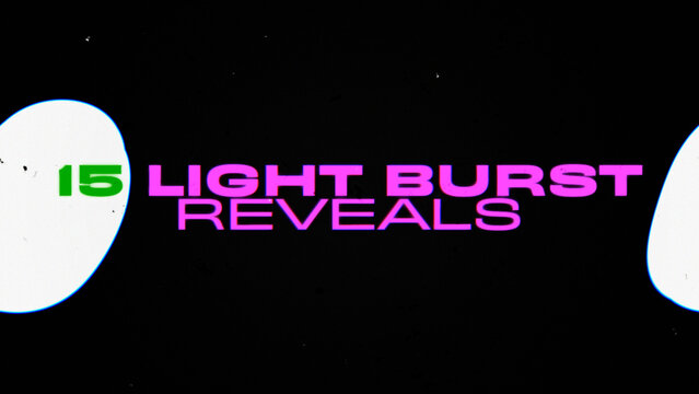 Burst Halation Text Reveal Animators - Modular, Responsive, Single Clip Titles for Quick Drag & Drop