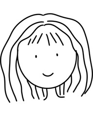 Fototapeta premium Girl drawing illustration