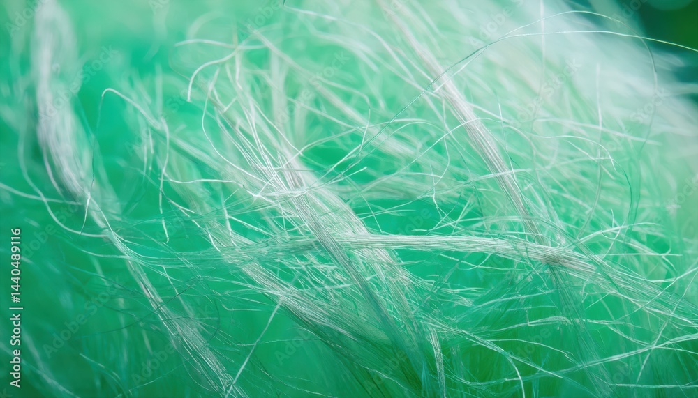 Poster ethereal green fibers abstract texture for web design, branding backgrounds, print media, creative p