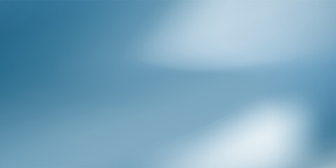 Panoramic abstract blue background for product presentation with sunlight and blurred illustrations modern nice abstract