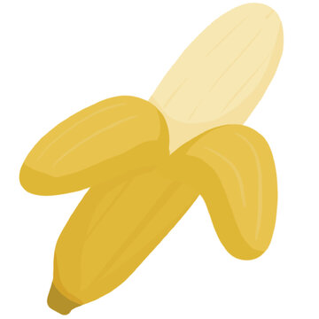 banana isolated on white background