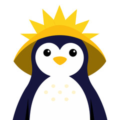 penguin with ice cream