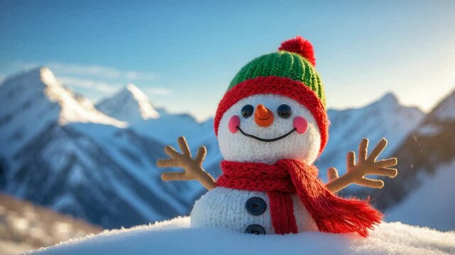 Festive Season - Joyful snowman