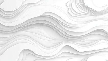 Obraz premium Abstract grayscale undulating layered paper design