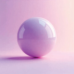 Minimalist 3D Glossy Shapes Floating on Soft Pastel Gradient Background - Modern Seamless Texture