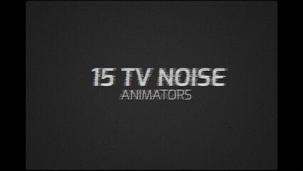 TV Noise Text Reveal Animations - Modular, Responsive, Single Clip Titles for Quick Drag & Drop
