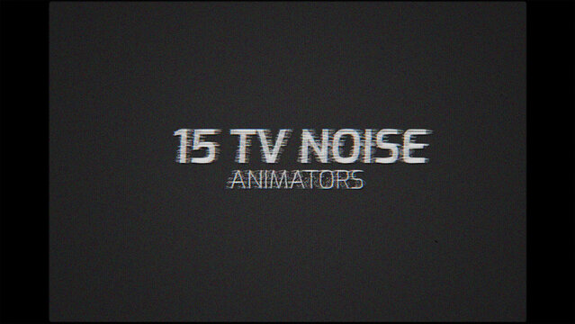 TV Noise Text Reveal Animations - Modular, Responsive, Single Clip Titles for Quick Drag & Drop