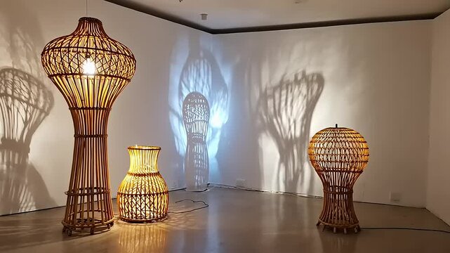 Illuminating Shadows: An Exhibition of Wicker Lamps