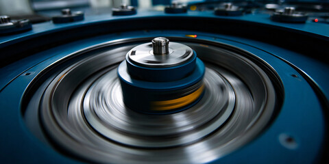 Dynamic Centrifuge Action Capturing Scientific Sample Separation In Motion Intense Lab Equipment Spinning Unique Blurred Motion Visual Science Experiment Imagery
