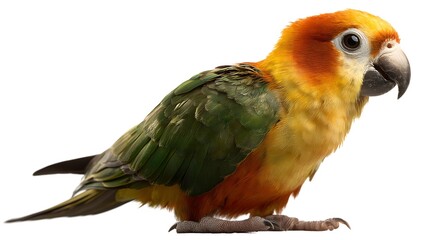 Colorful Parrot Isolated on White Background