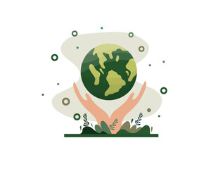 earth vector design for environment ozone and earth day event