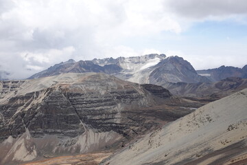 View on Charquini Mountain from Chacaltaya Trail, Bolivia