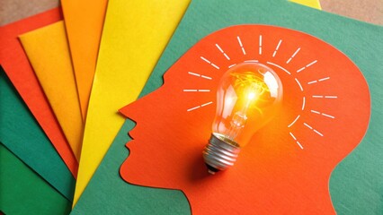 Illuminating Ideas The Emergence of Human Creativity Through Lightbulb Silhouette in HR Resource Management
