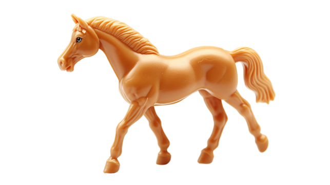 Plastic Toy Horse on White Background for Sale