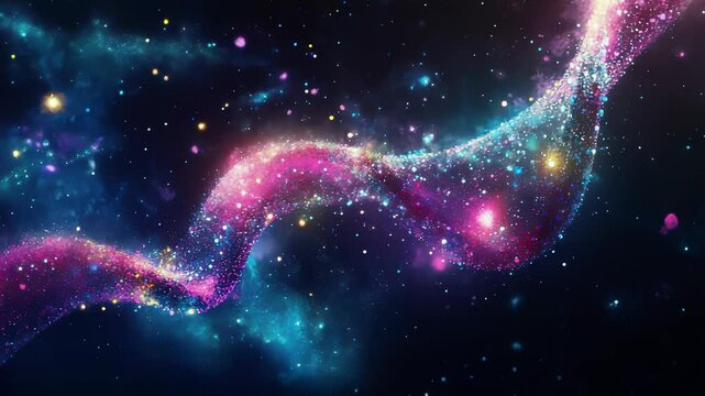 DNA double helix genetic material. Gene sequencing abstract design. Floating in space background, 
science, abstract, biology, biotechnology, molecular, health, genetic