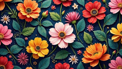 Intricate woven floral tapestry, repeating seamlessly , carpet, pattern