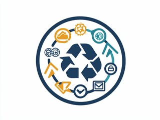 Obraz premium Circular Process Icon