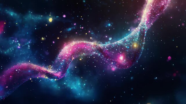 DNA double helix genetic material. Gene sequencing abstract design. Floating in space background, 
science, abstract, biology, biotechnology, molecular, health, genetic