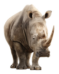 Fototapeta premium Powerful Rhino Majestic Wildlife Image, African Animal Photography