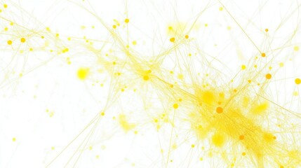 Dynamic yellow abstract art digital space visual design minimalist aesthetic expression