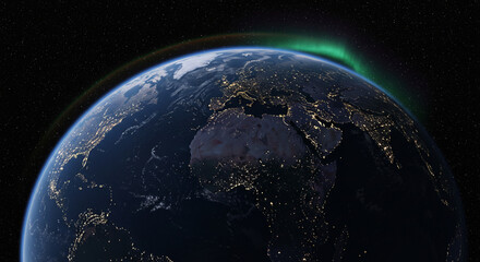 planet earth in space